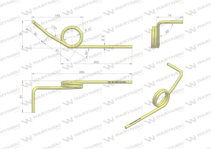 Palec zagarniający lewy I POLONEZ WARYŃSKI
