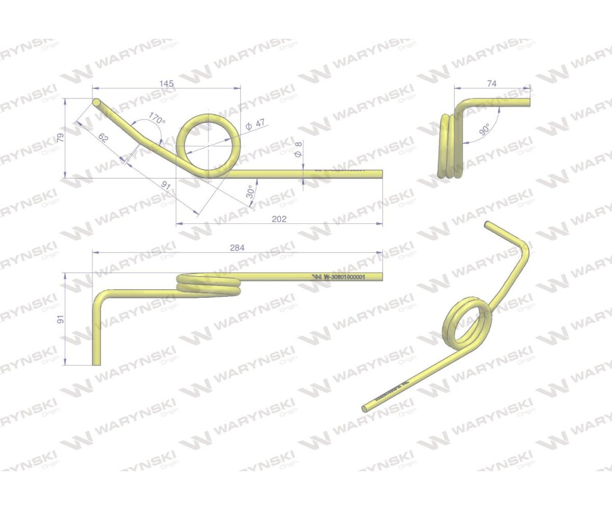 Palec zagarniający lewy I POLONEZ WARYŃSKI