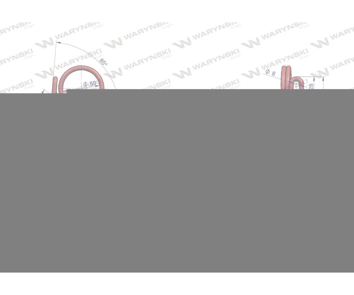 Palec zagarniający siewnika zastosowanie FIONA 3140012 Waryński