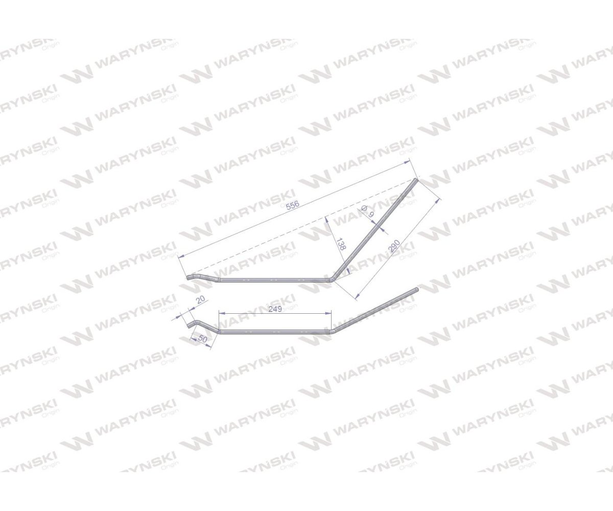 Palec zagarniający długi lewy zastosowanie Amazone 3752300 Waryński