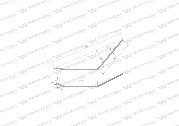 Palec zagarniający długi prawy zastosowanie Amazone 3753300 Waryński