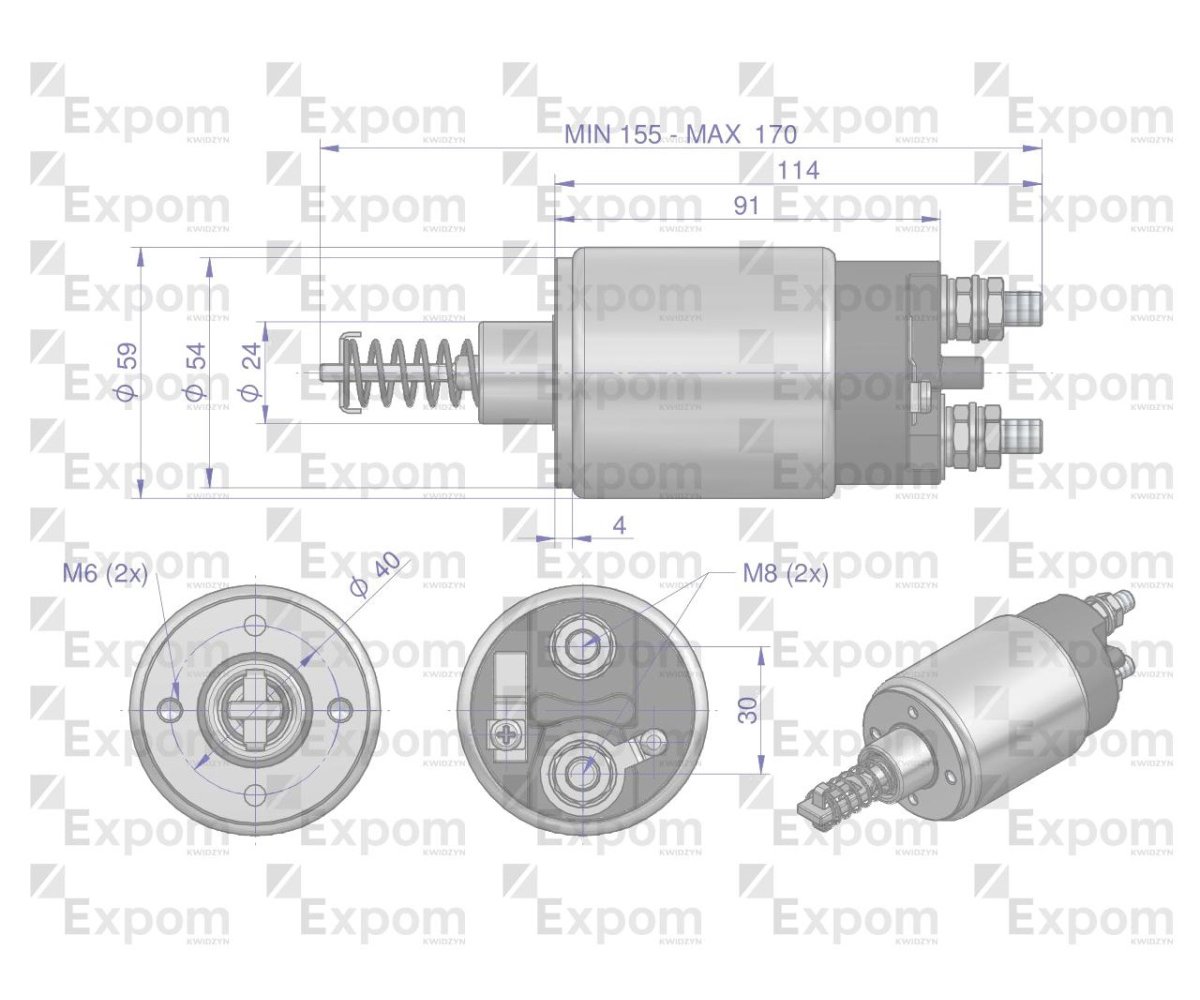 Wyłącznik ( włącznik) rozrusznika WE11H WE11b 9620112. 960.001.0 MF C-385 EXPOM KWIDZYN eu