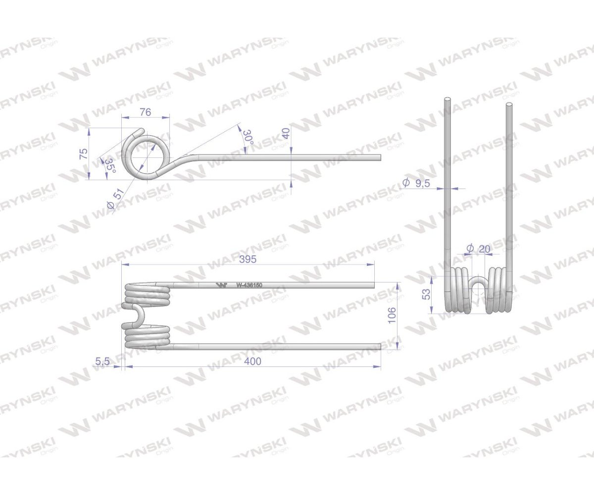 Palec przetrząsarka zastosowanie Pottinger WARYŃSKI 436156