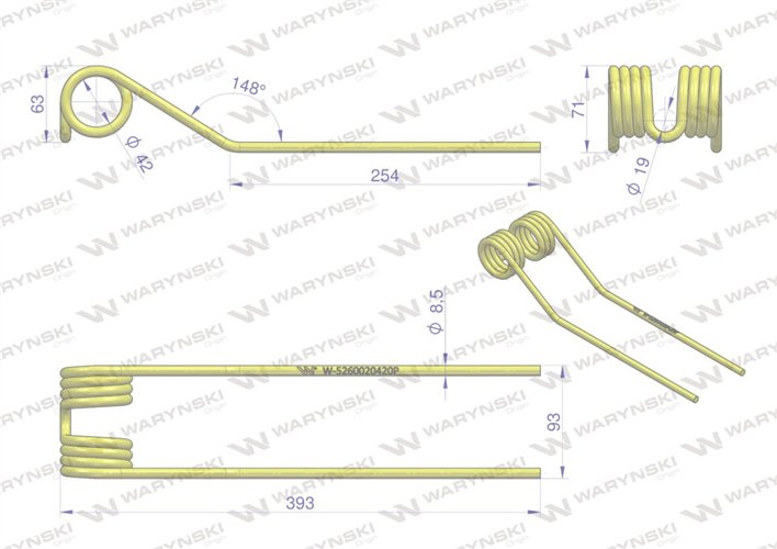 Palec Przetrząsarka Karuzelowa typ Promar WARYŃSKI