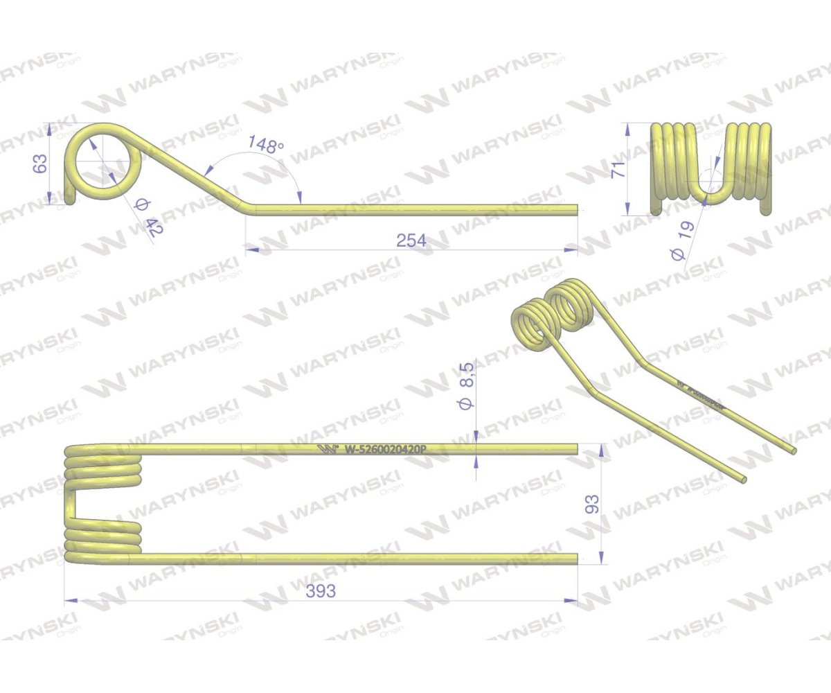 Palec Przetrząsarka Karuzelowa typ Promar WARYŃSKI