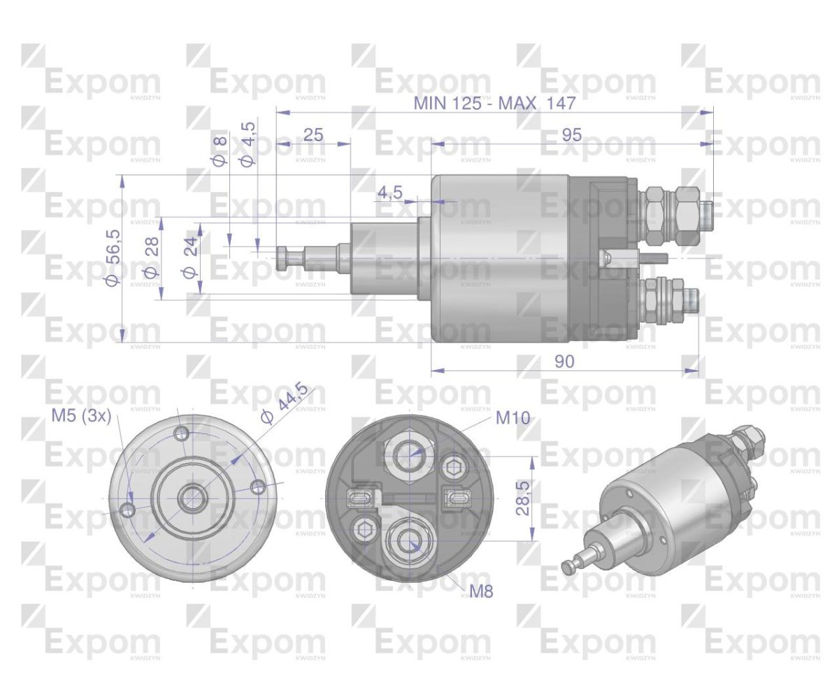 Wyłącznik ( włącznik) rozrusznika 7152560.-762 New Holland. Perkins EXPOM KWIDZYN eu