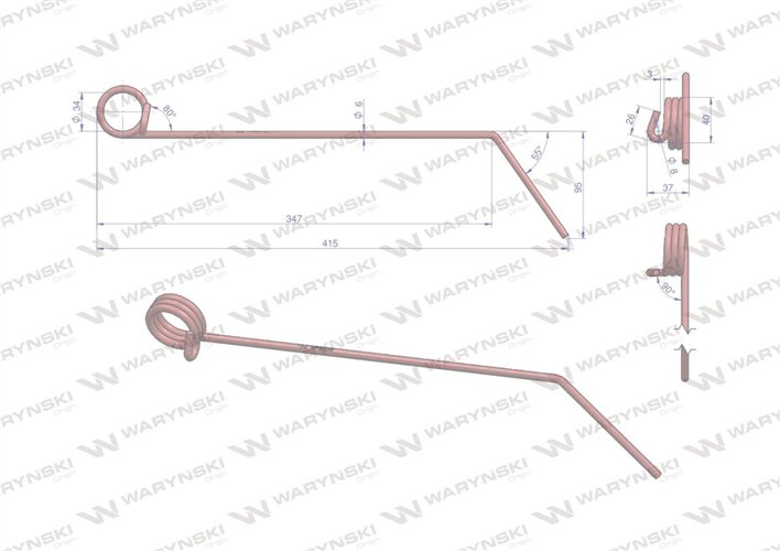 Palec zagarniający zastosowanie Hatzenbichler 9309 9303 Waryński