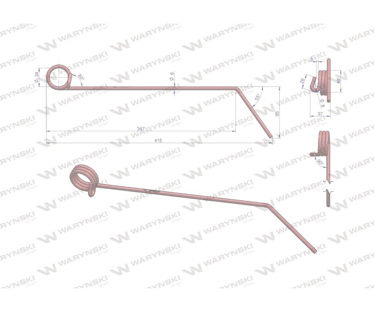 Palec zagarniający zastosowanie Hatzenbichler 9309 9303 Waryński