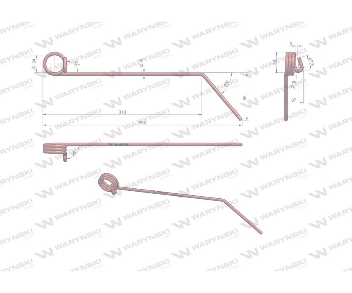 Palec zagarniający zastosowanie Hatzenbichler 9309360 Waryński