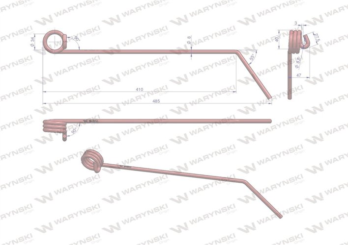 Palec zagarniający zastosowanie Hatzenbichler 9310 Waryński
