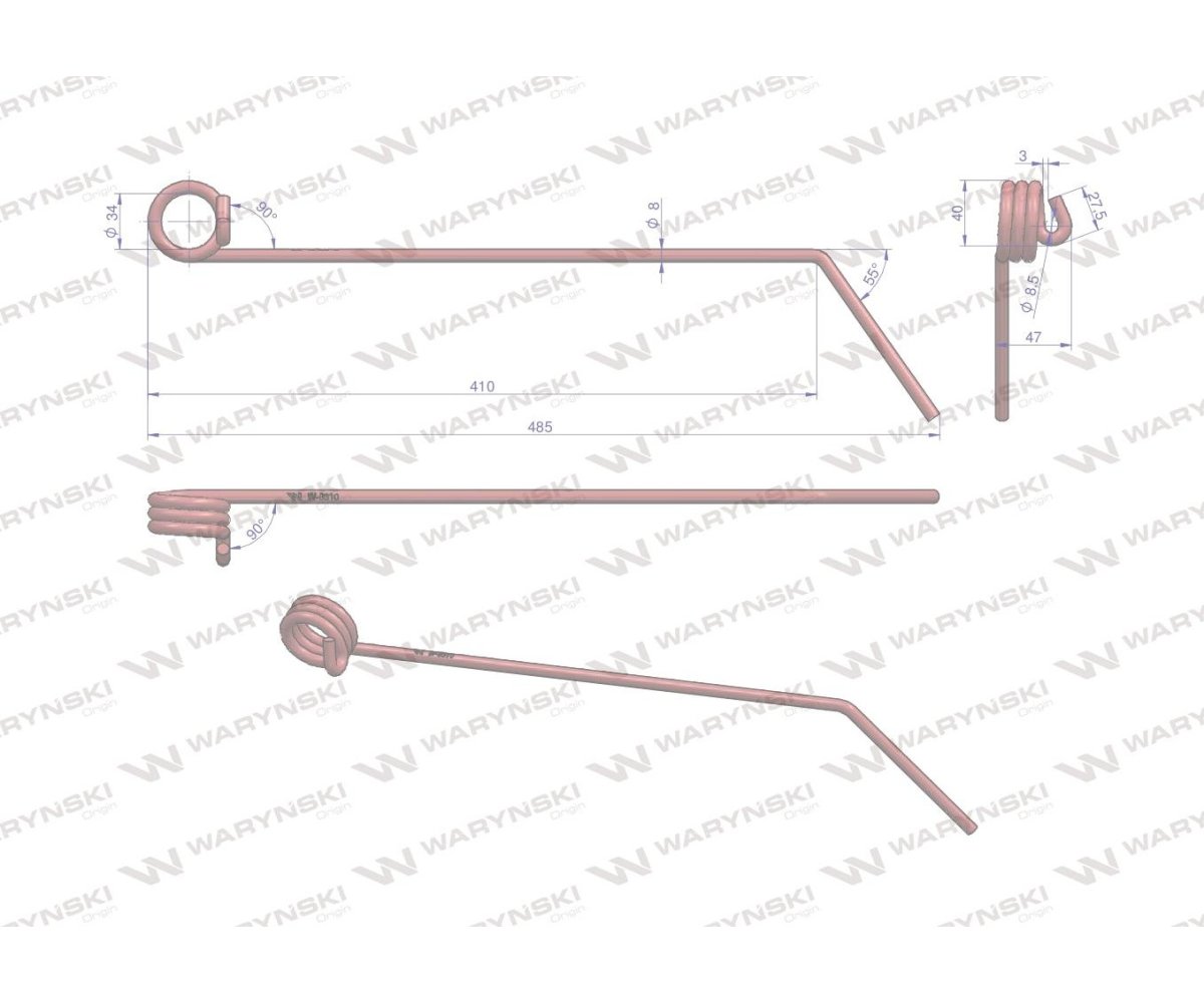 Palec zagarniający zastosowanie Hatzenbichler 9310 Waryński
