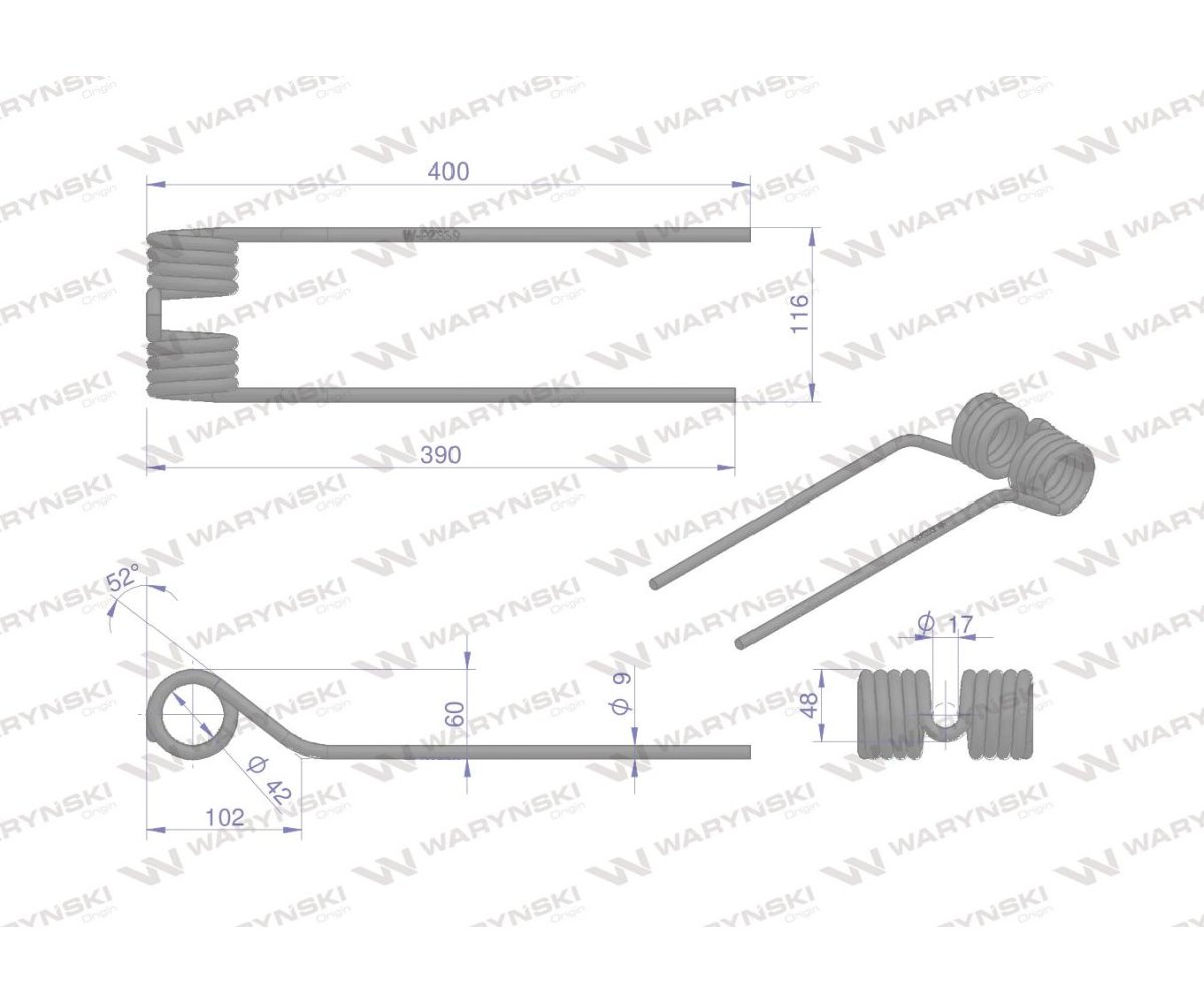 Palec przetrząsarka zastosowanie PZ Vicon WARYŃSKI W-PZ339