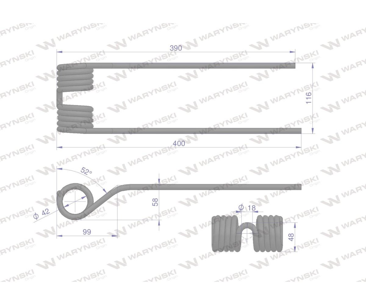 Palec przetrząsarka zastosowanie PZ Vicon WARYŃSKI W-PZ340