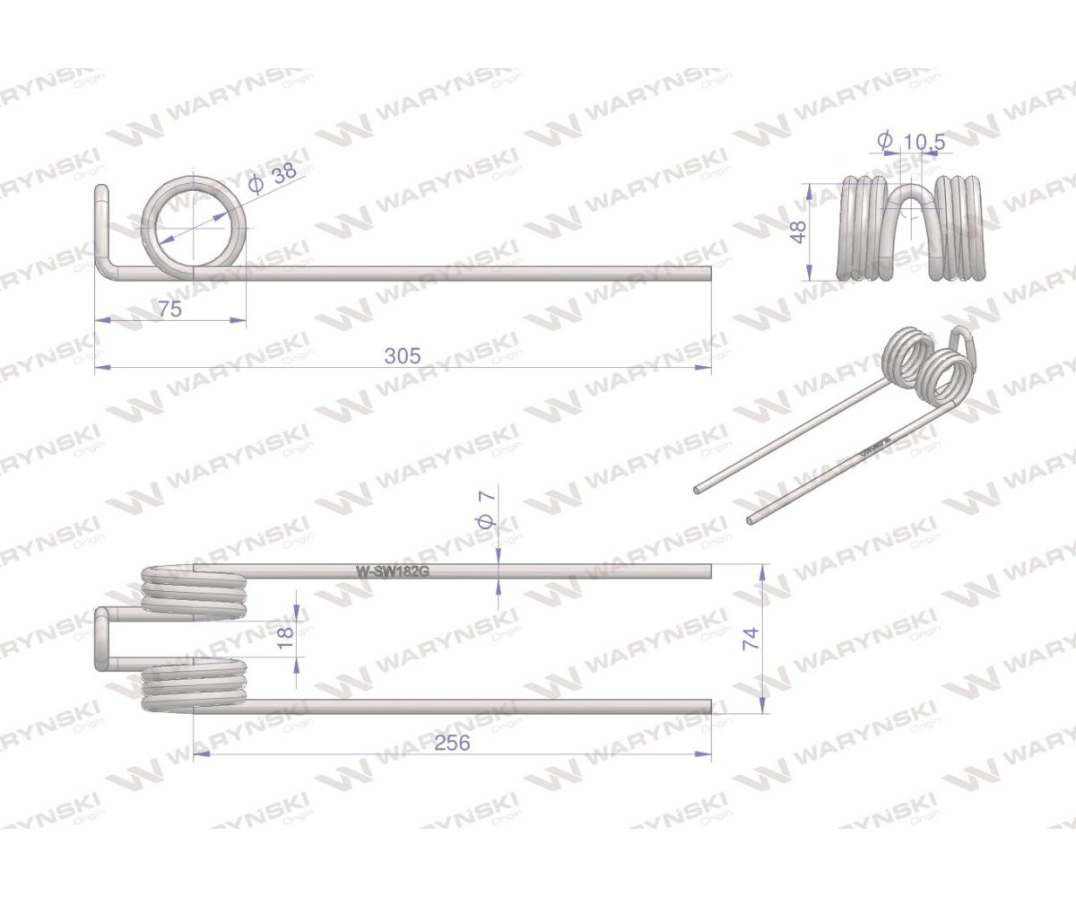 Palec przetrząsarka zastosowanie Hagedorn SW182G Waryński