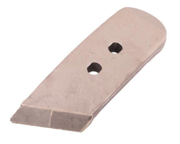 Dłuto. nakładka lemiesza lewa zastosowanie Kverneland z węglikiem wolframu WARYŃSKI MAXX