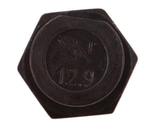 Śruba kpl. płużna oval z jednej strony ścięta M14x45 mm kl.12.9 zastosowanie Kverneland Waryński M14X45OV1 ( sprzedawane po 25 )