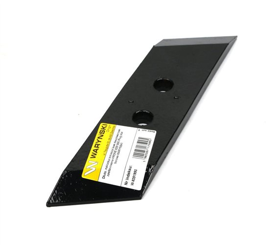 Dłuto. nakładka lemiesza lewe dwuotworowe zastosowanie KRONE 9291990 Pług stal borowa WARYŃSKI