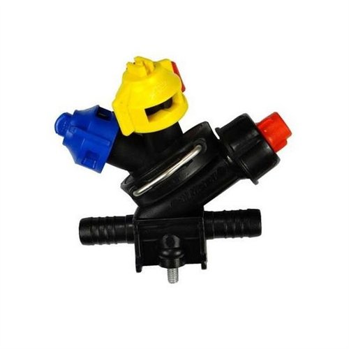 Głowica obrotowa rozpylacz oprawa 08 potrójna przelotowa ze śrubą Opryskiwacz