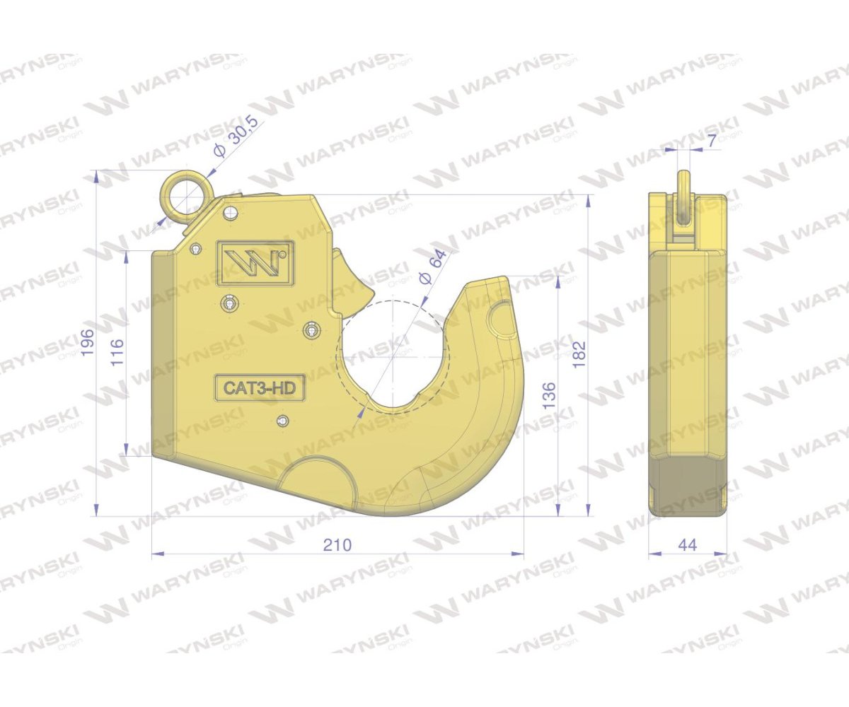 Hak szybkosprzęg końcówka do spawania Cat-3HD WARYŃSKI