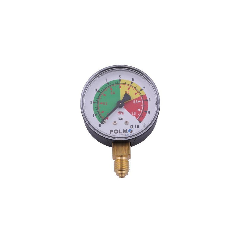 Manometr suchy M63 0-10 bar (1Mpa) gwint M12x1.5 dolne przyłącze. Opryskiwacz POLMO