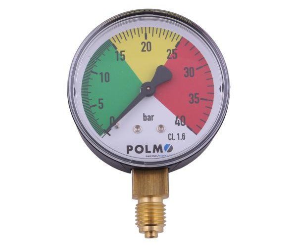 Manometr suchy M63 0-40 bar gwint M12x1.5 dolne przyłącze. Opryskiwacz POLMO