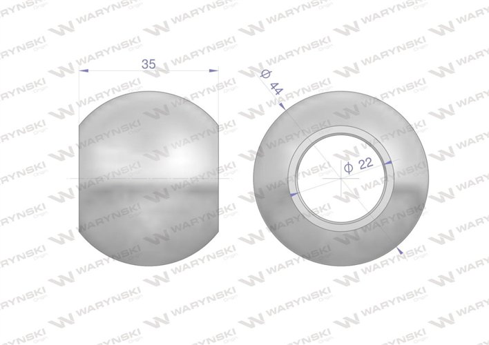 Kula hartowana kat. 1 44X22X35 Waryński