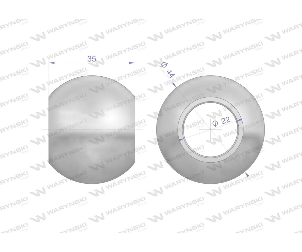 Kula hartowana kat. 1 44X22X35 Waryński