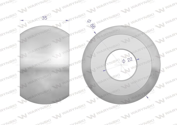 Kula hartowana kat. 1-2 56X22X35 Waryński