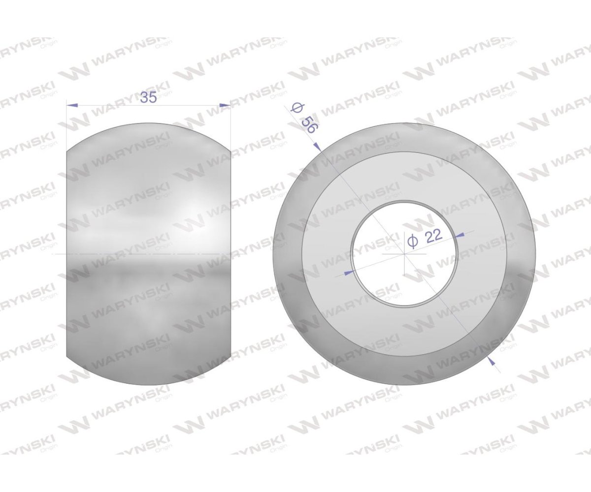 Kula hartowana kat. 1-2 56X22X35 Waryński