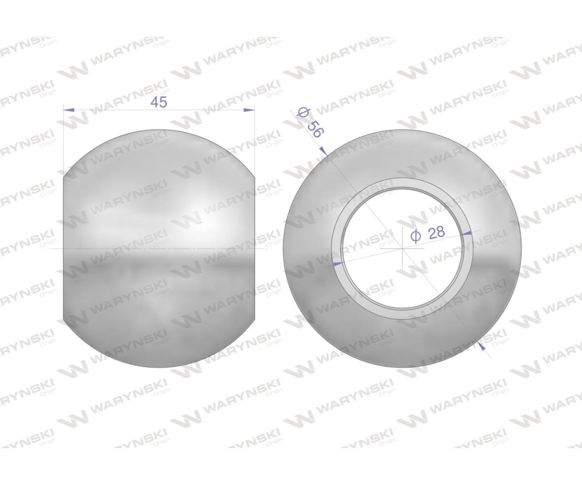 Kula hartowana kat. 2 56X28X45 Waryński