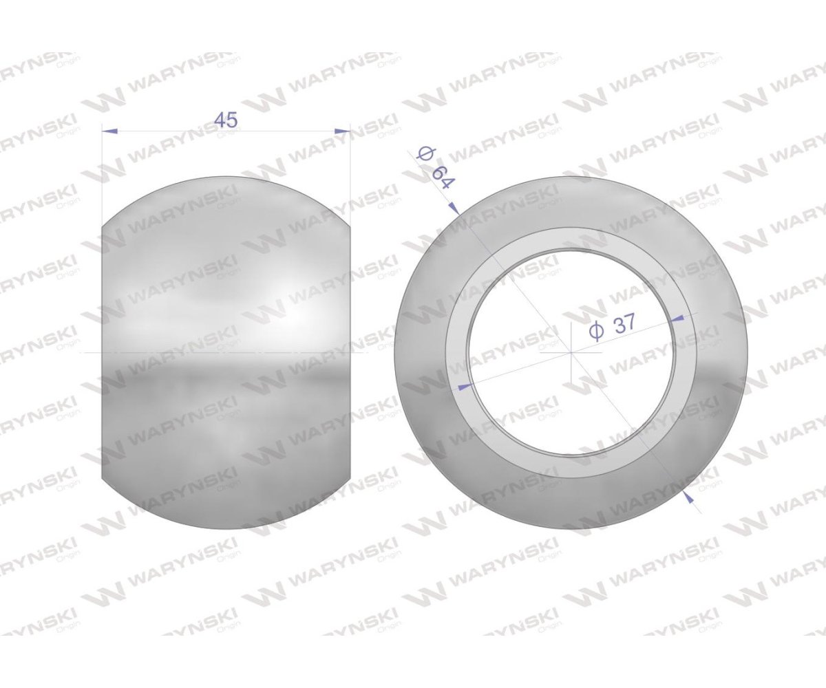 Kula hartowana kat. 3 64X37X45 Waryński