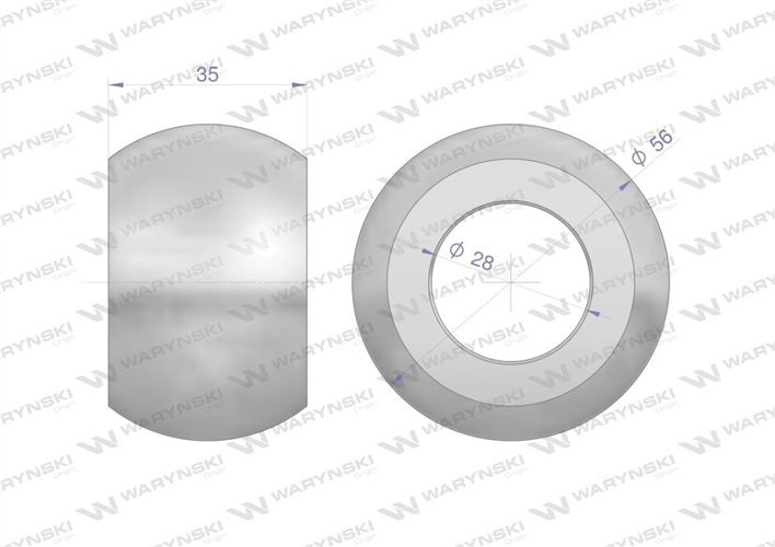Kula hartowana kat. 2 56X28X35 Waryński