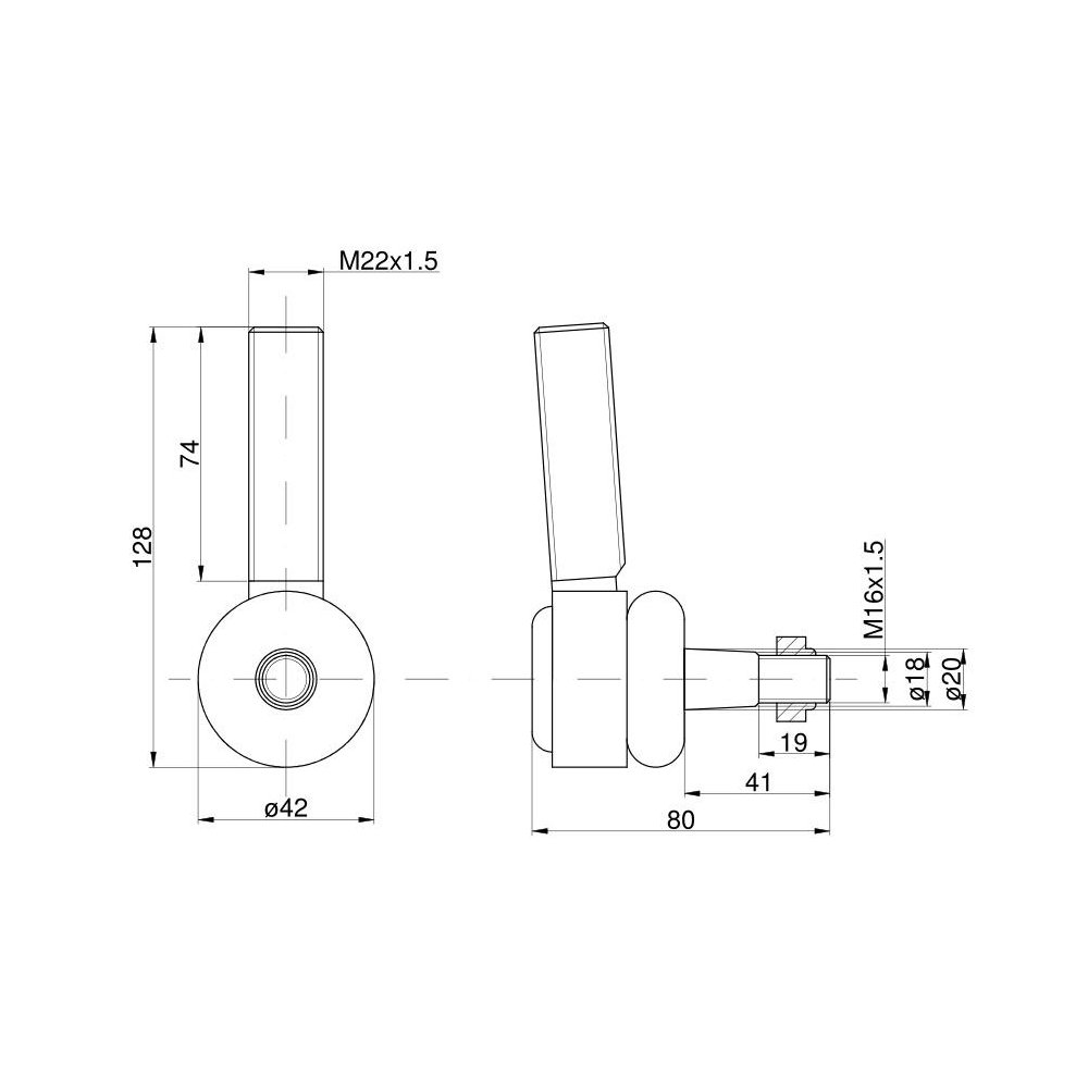 Przegub drążka wspomagania układu kierowniczego ( wspomagania) MF3