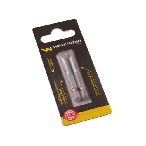 Końcówki wkrętakowe 6 50mm Waryński komplet w blistrze dwusztukowym