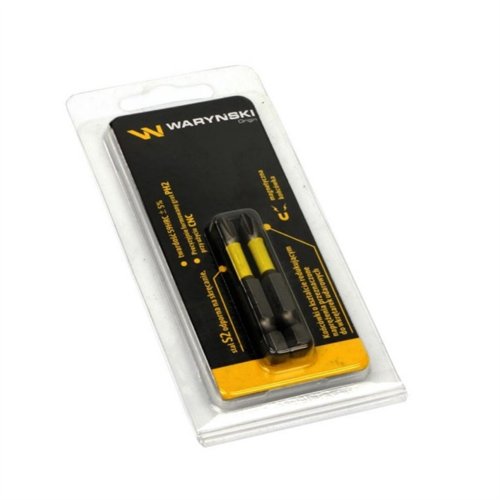 Końcówki wkretakowe udarowe PH2 50mm 2 szt w op Waryński
