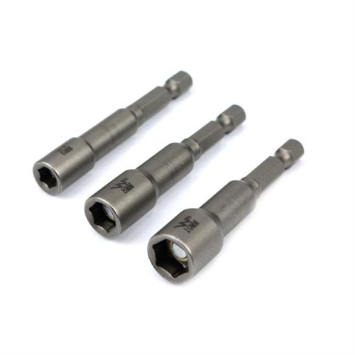 Zestaw nasadek z uchwytem narzedziowym 6. 8. 10 mm długość 65 mm Waryński