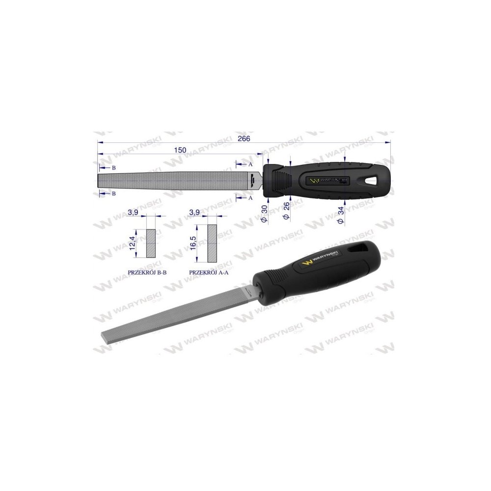 Pilnik płaski 150 mm Waryński