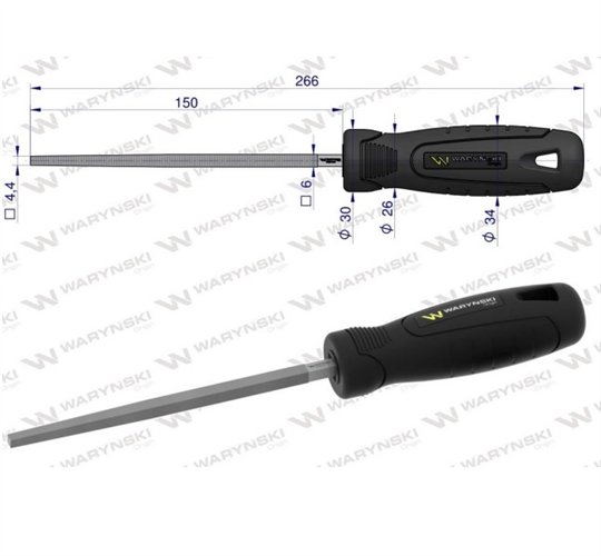 Pilnik kwadratowy 150 mm Waryński