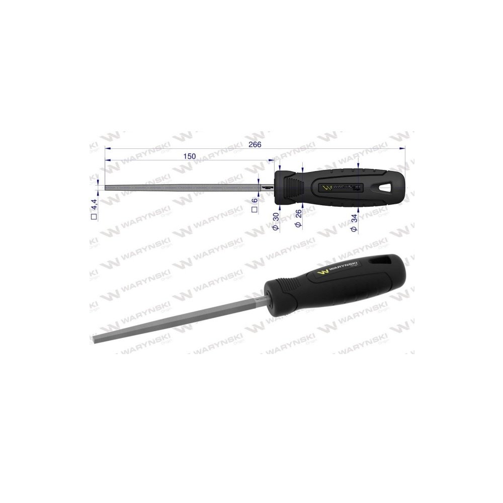 Pilnik kwadratowy 150 mm Waryński