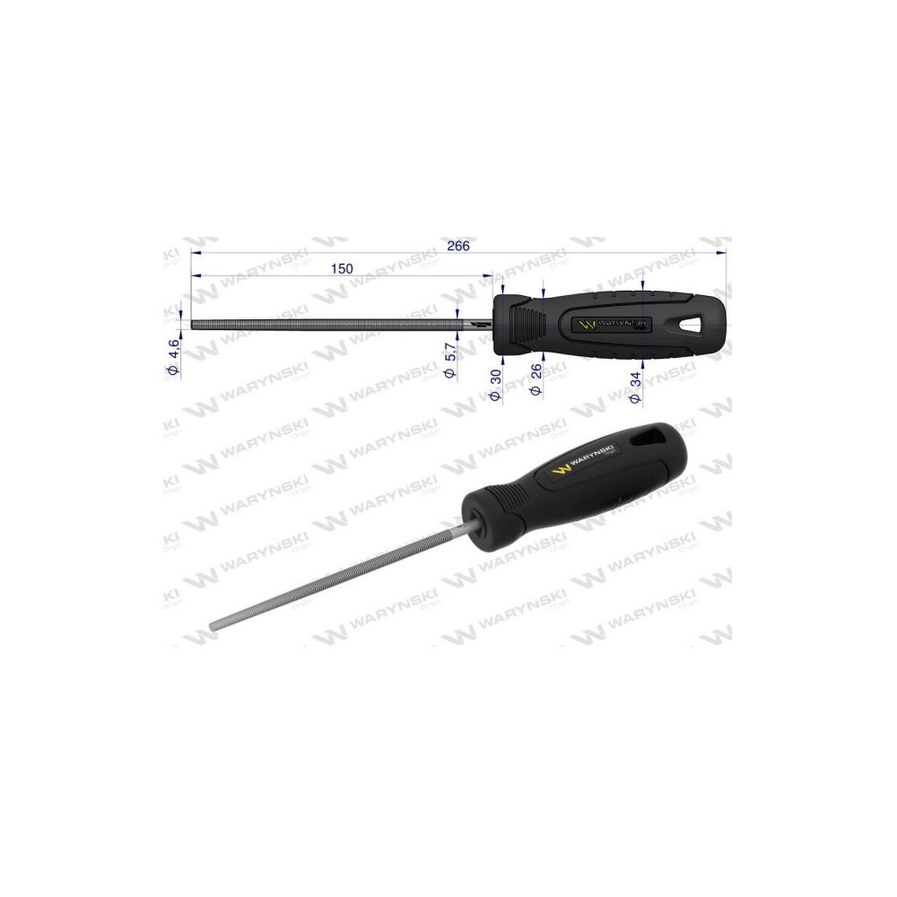 Pilnik okrągły 150 mm Waryński