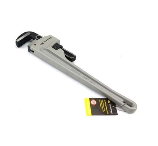 Klucz do rur typ amerykański 12" uchwyt aluminium wzmocniony szczęki CrMo max średnica Waryński