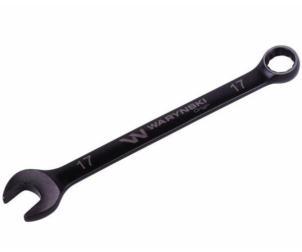 Klucz płasko-oczkowy 17 mm. CrV standard ASME B107-2010 Waryński
