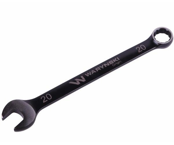 Klucz płasko-oczkowy 20 mm CrV standard ASME B107-2010 Waryński