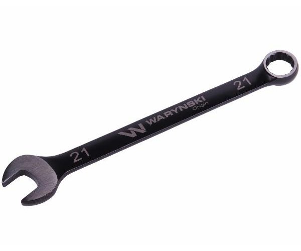 Klucz płasko-oczkowy 21 mm. CrV standard ASME B107-2010 Waryński