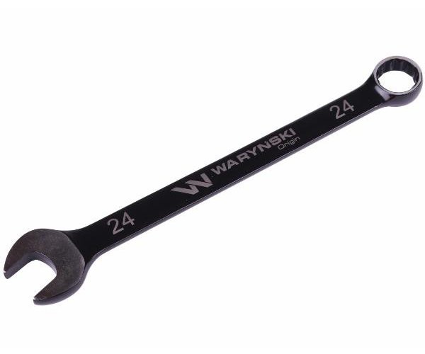 Klucz płasko-oczkowy 24 mm. CrV standard ASME B107-2010 Waryński