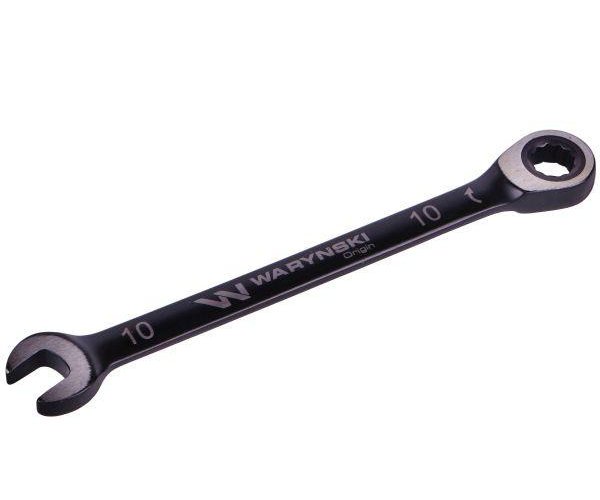 Klucz płasko-oczkowy 10 mm z grzechotką 72 zęby standard ASME B107-2010 Waryński