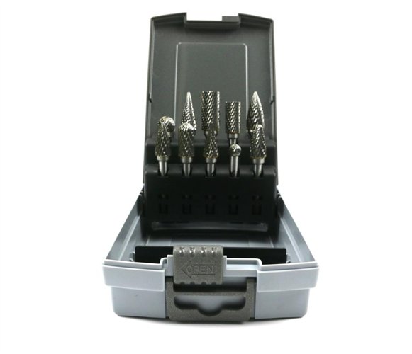 Zestaw frezów z węglika wolframu do stali 10 szt Waryński