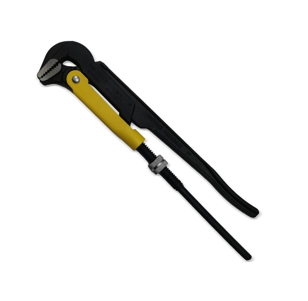 Szczypce nastawne 1" szwedzkie do rur szczęki typ 90° o rozstawie max 40mm długość 320mm Waryński