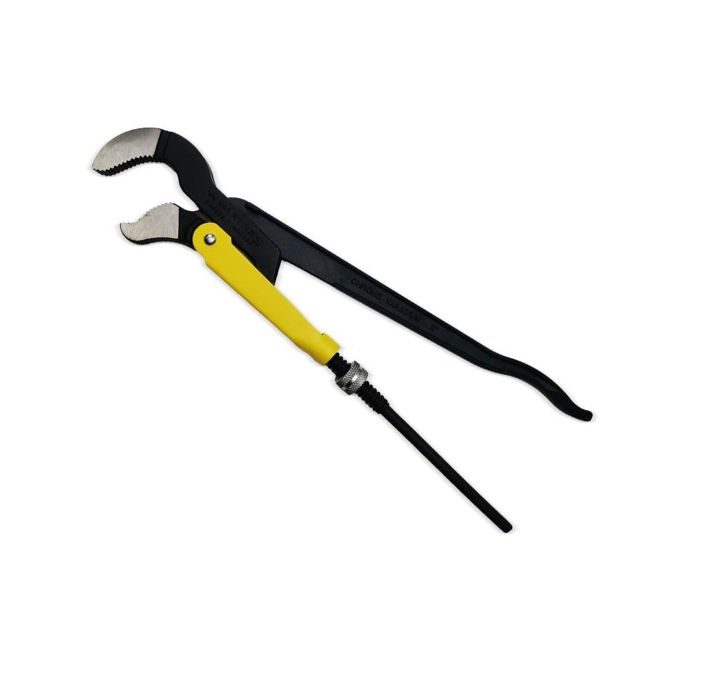 Szczypce nastawne szwedzkie do rur szczęki typ S o rozstawie max 67mm długość 535mm Waryński