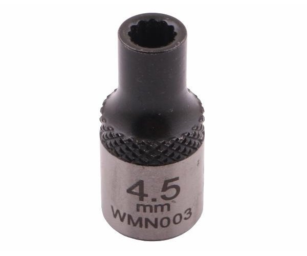 Nasadka dwunastokątna 1/4". 4.5 mm. CrV50BV30. DIN 3124. Waryński